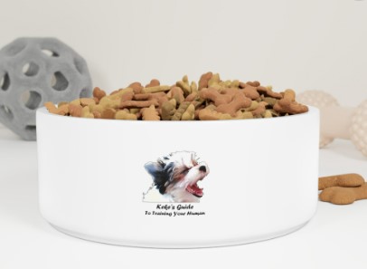 Dog dish with Keke logo