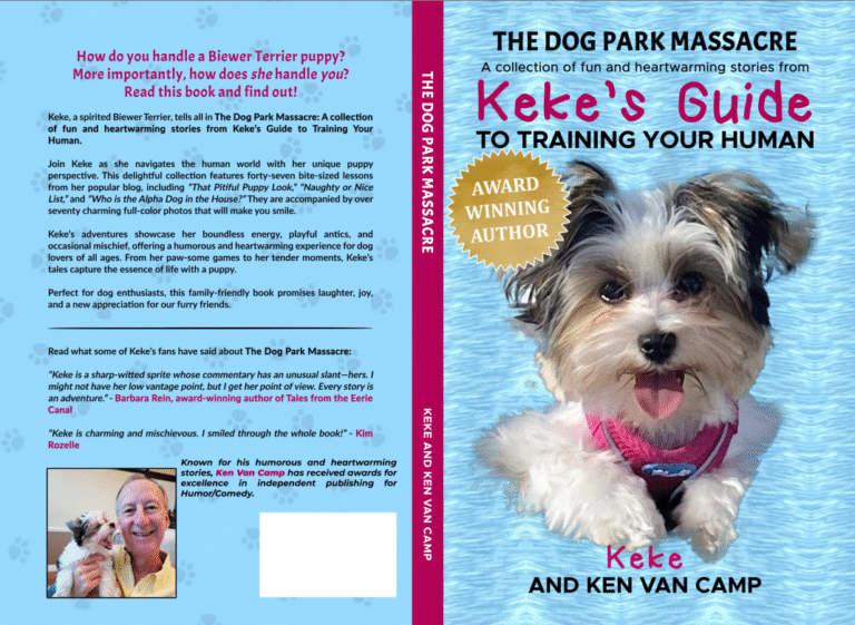 Front and back cover of The Dog Park Massacre